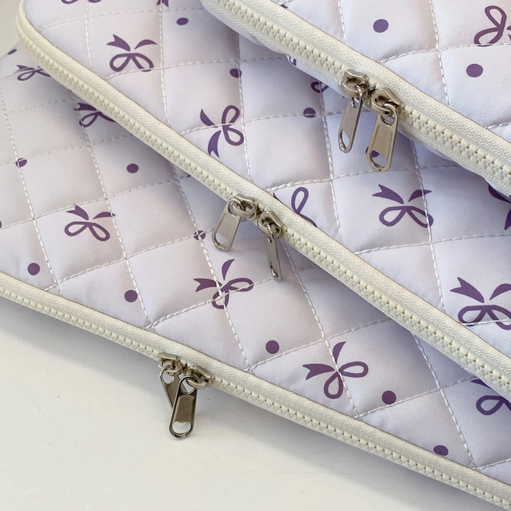 Penutup Casing Notebook Laptop Bunga & Kantong Casing Pelindung Komputer Ritsleting Tas Laptop Jinjing Rapi Tas Tablet Tahan Benturan