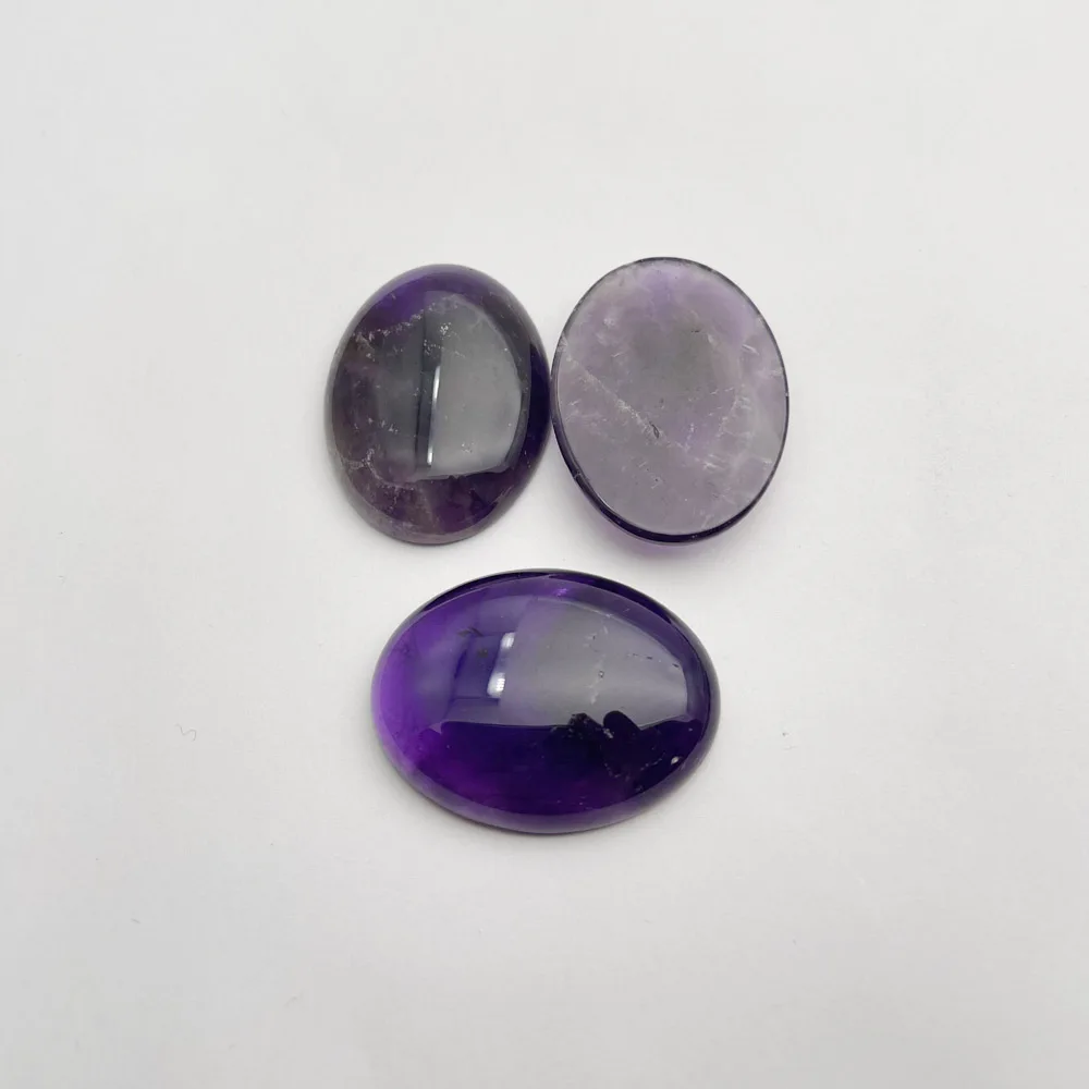 fashion Good quality amethyst Natual Stone bead oval cabochon 40x30MM necklace ring accessories jewelry making 4Pc Good quality