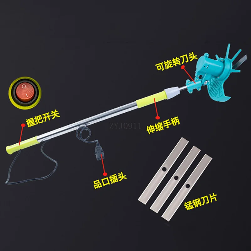 Hedge trimmer Electric rechargeable high-altitude landscaping retractable extension rod trimmer