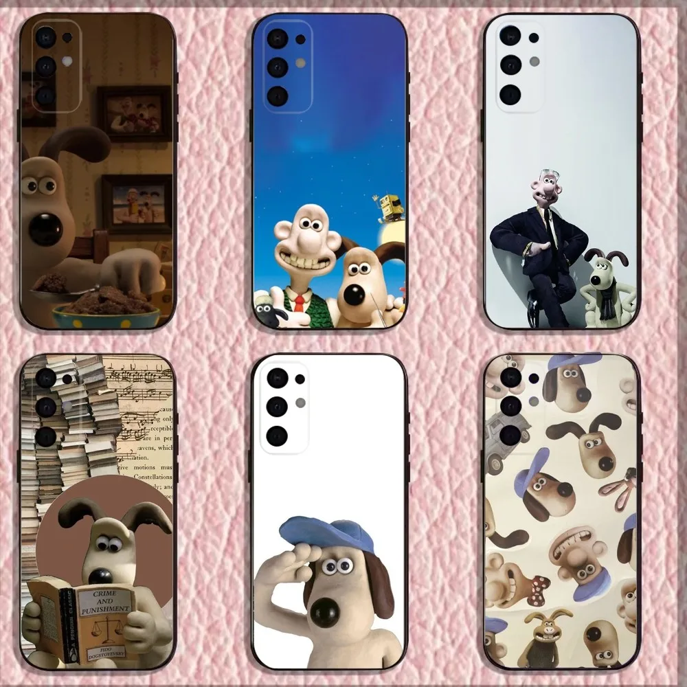 

W-WallaceS cute G-Gromit Phone Case For Samsung S25,S24,S21,S22,S23,S30,Ultra,S20,Plus,Fe,Lite,Note,10,9,5G Black Cover