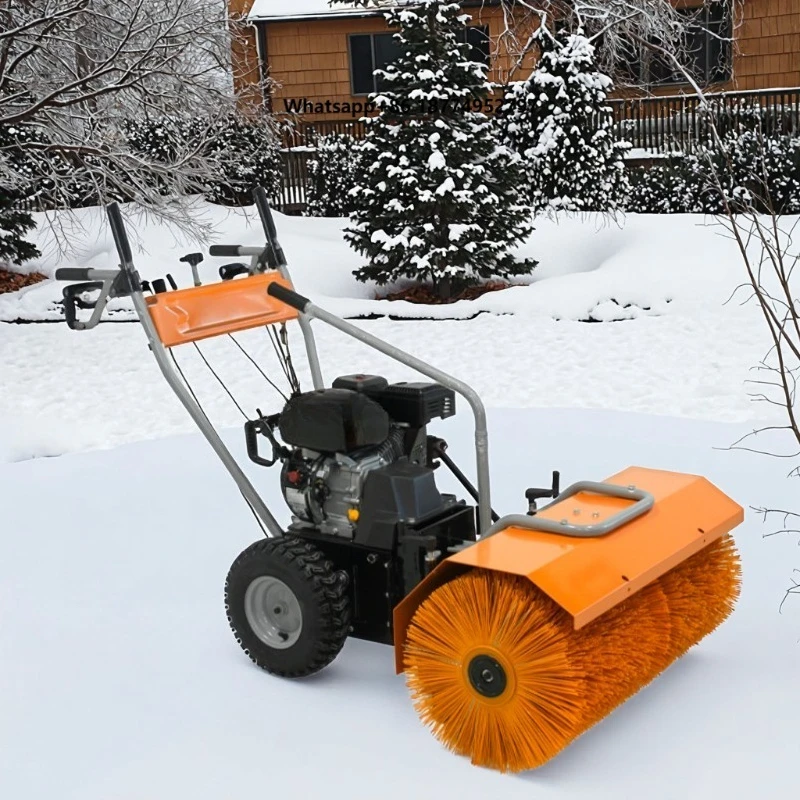 New Small Electric Fully Automatic Hand-held Snow Sweeper with Engine Heavy-Duty for Municipal &  Use