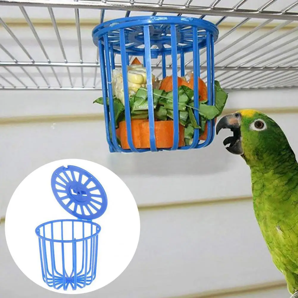 

Parrot Fruit Holder Multifunctional Cage Hanging Toys Bird Fruit Vegetable Feeder Basket Parrot Feeder Pet Feeding Supplies