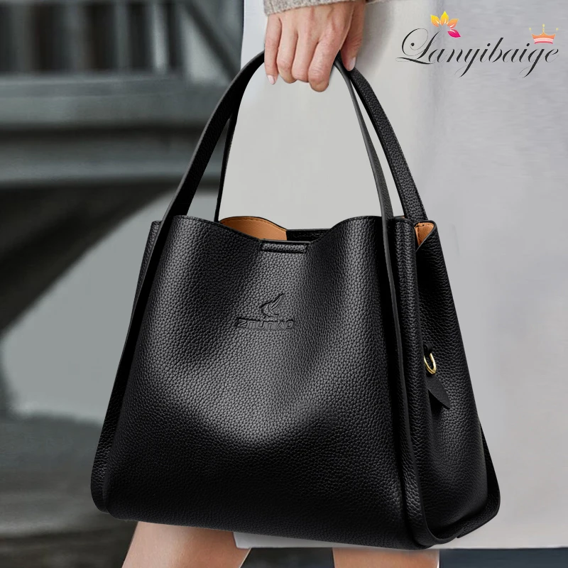 Vintage Women Handbag Purses Large Capacity Shoulder Messenger Bag Luxury Designer Crossbody Top-handle Tote Bag For Female 2024