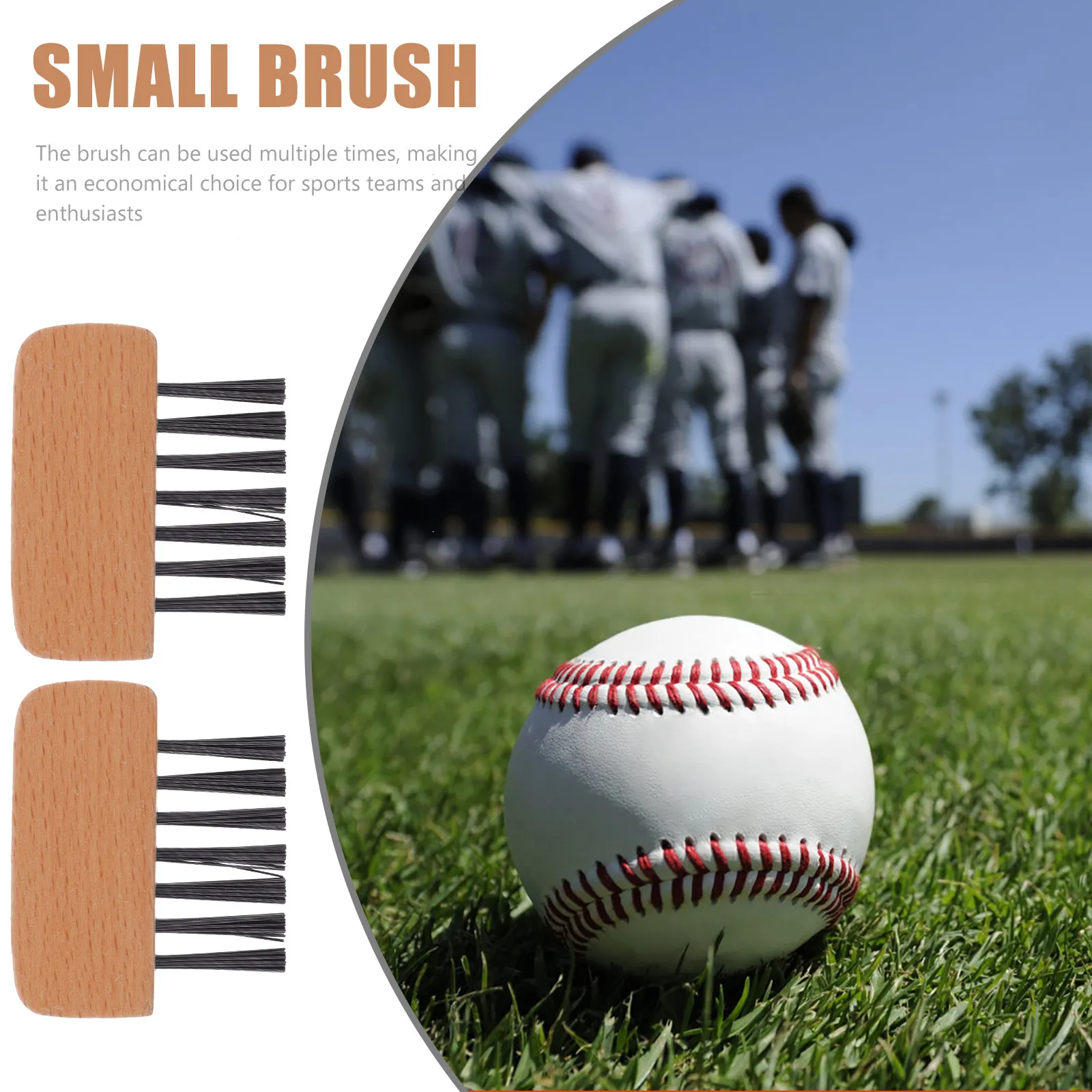 3Pcs Softball Umpire Brush Baseball Home Plate Cleaner Wood Handle Professional Referee Tool Sports Cleaning Equipment Reliable