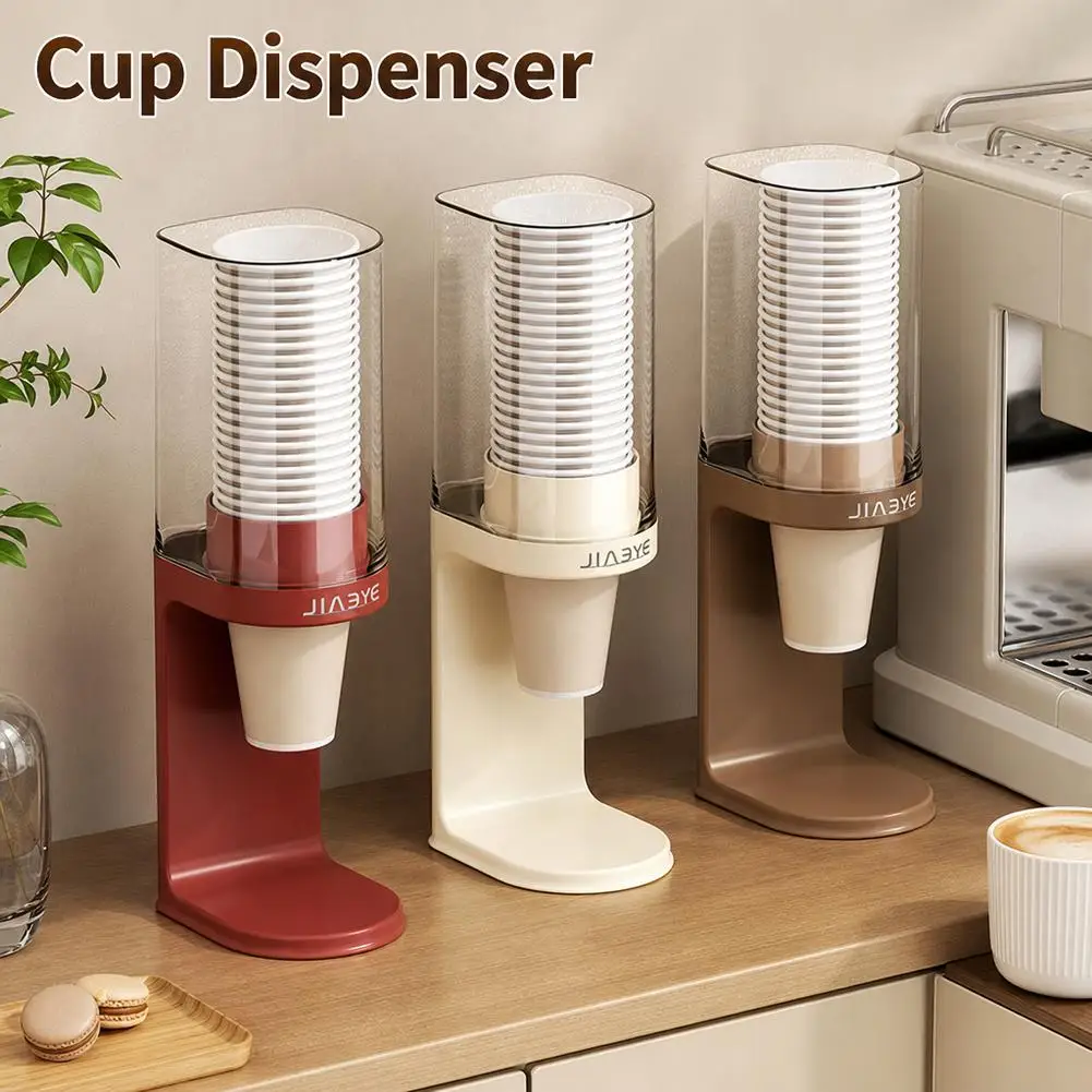 Disposable Cup Dispenser Holder Bathroom Mug Holder Coffee Cup Storage Rack for Home Office Hospital Gym Desk Use Home Organizer