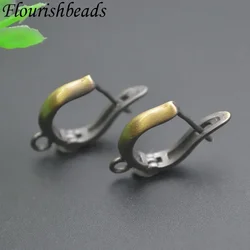 New 30pcs/lot Metal Copper Antique Bronze Earring Hooks Clasp Accessories for Women DIY Retro Earrings Jewelry Findings