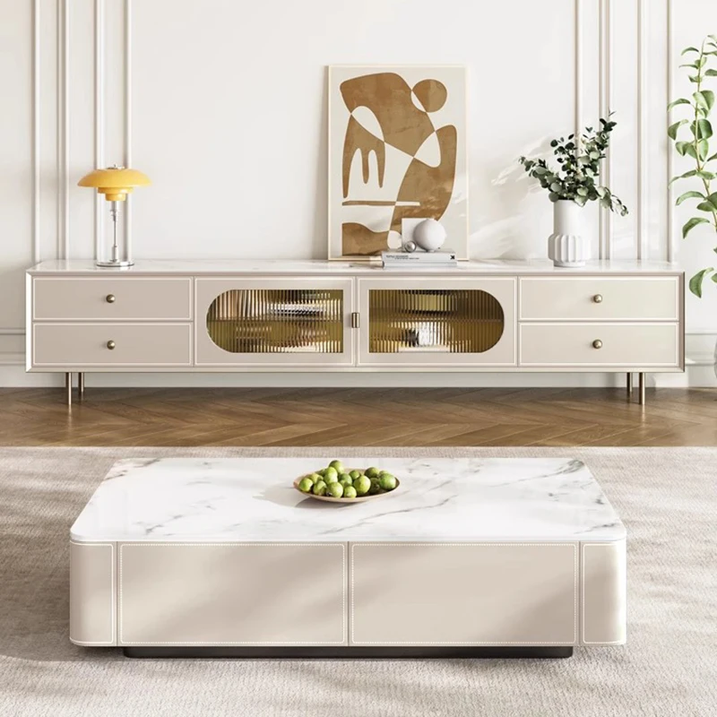 

French Luxury Tv Stand Modern Simple Premium Design Tv Stand Drawers Storage Mueble De Sala Modernos Living Room Furniture