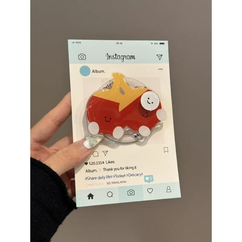 Cute Table Tennis Racket Rotating Magnetic Stand Universal Phone Stand Drama Chasing Artifact view 6