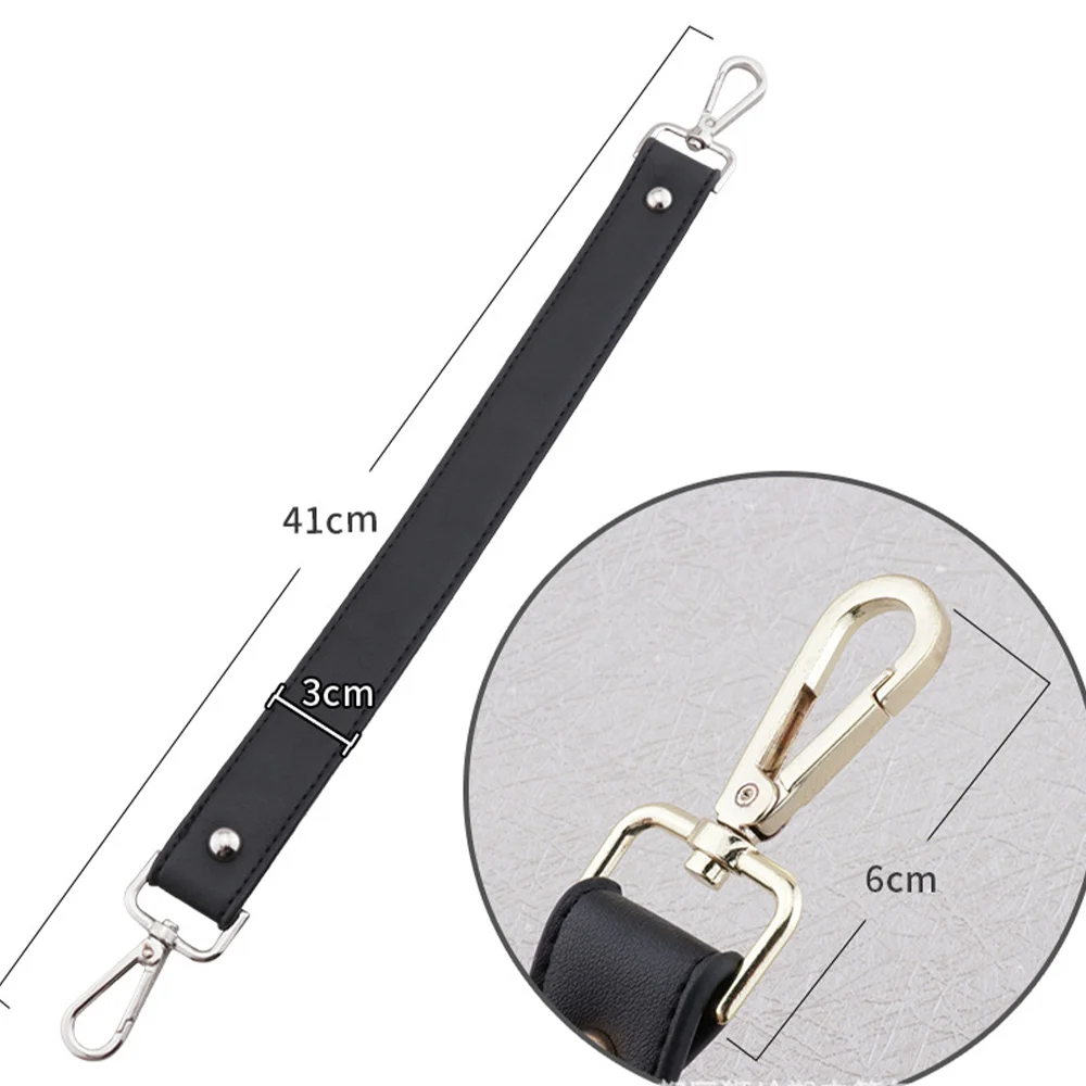 Fashion Solid Color Shoulder Strap Handbags Handle 41cm Short Pu Lether Bag Handle Bag Strap For Women Useful Bag Accessories
