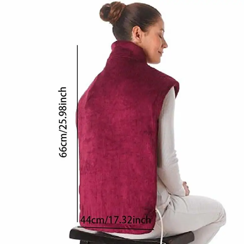 Flanella Health Relief Wrap Neck Shoulder Back Heat Pad Therapy Muscles sollievo dal dolore Pad massaggiante Heat Wrap massaggiatore domestico