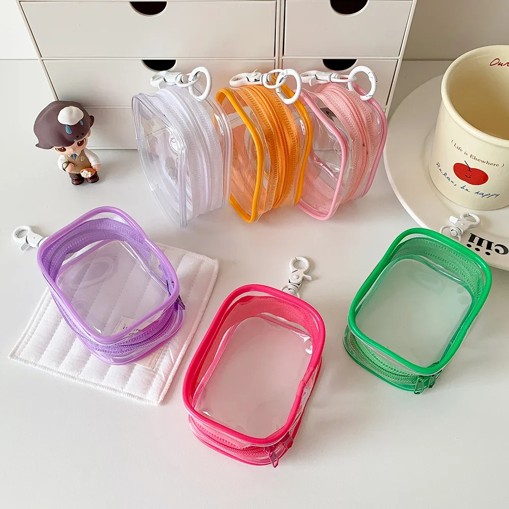 PVC Transparent Mini Storage Bag Mystery Bag Keychain Storage Bag Cute Doll Bag Storage Bag Earphone Charger Storage Bag