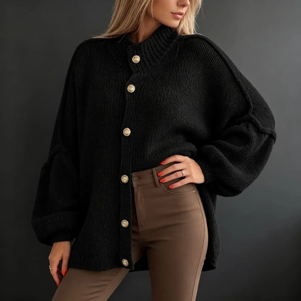 Casual Solid Color for Knit Sweater for Women Polyester Loose Fit Half High Neck Summer Vacation Beach Cycling Everyday Wear