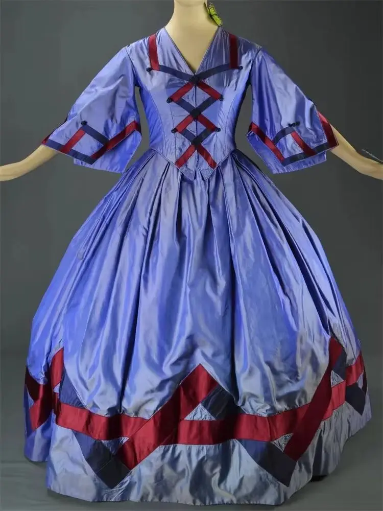Disfraz de Eugenia Alabaster de la película Ángeles e insectos, vestido victoriano para mujer, vestido de baile inspirado en la guerra civil