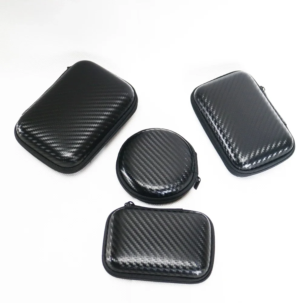 EVA Zipper Bag Headset Lavalier Earphones Cases Data Cable Packing Logo Tool Electronic Product Storage Box
