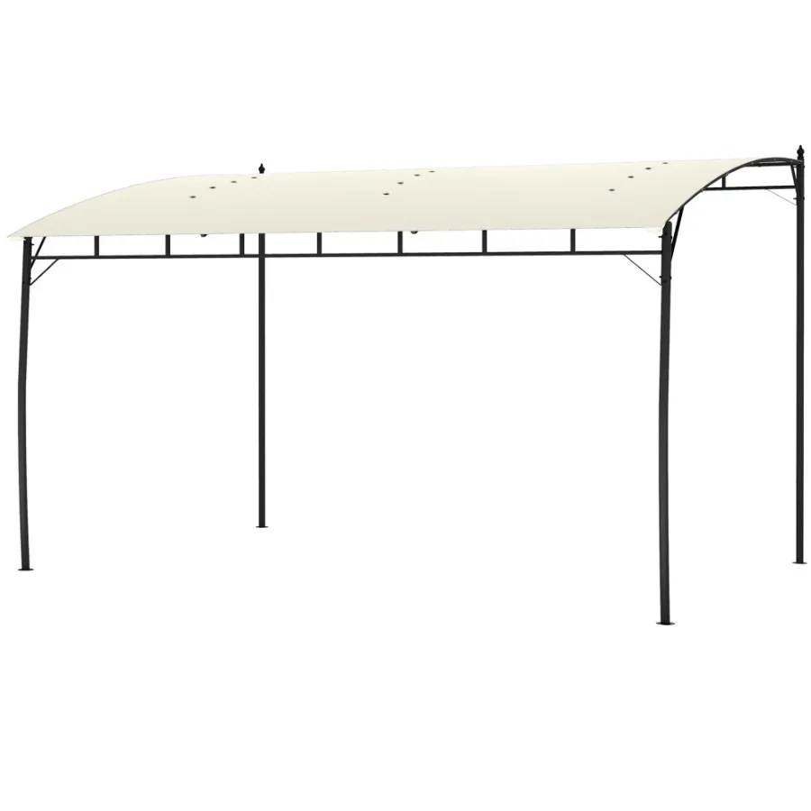 

10x13ft Metal Pergola Frame Outdoor UVDefiant Canopy Sun Shade for Patio Deck Backyard