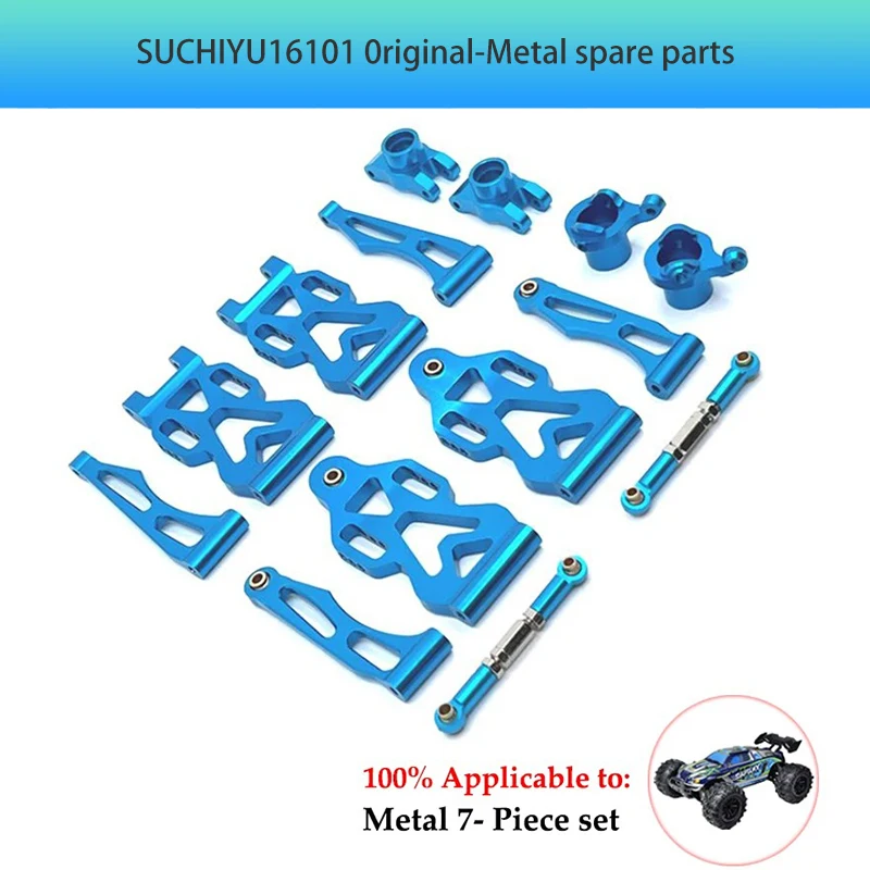 Aluminum Suspension Arm, Steering Wheel Seat Steering Cup, Modified Metal Parts, SCY RC Car 16101 16102 16103 Accessories JJRC