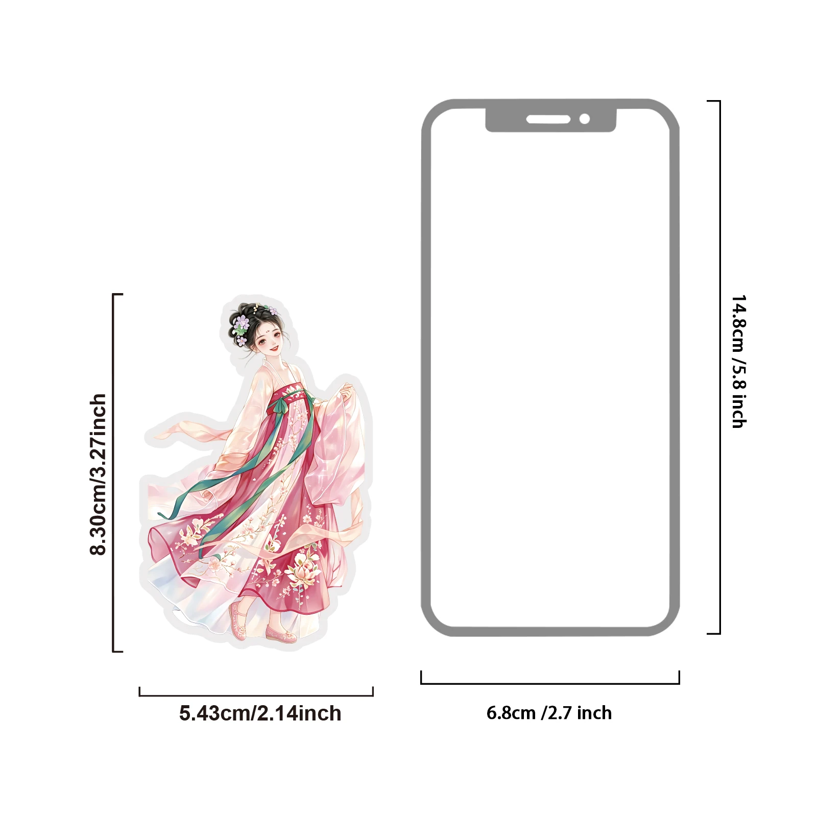 エトリライフの中国風ヴィンテージ梅の花少女キャラクターパター - Rich Korean Lifestyle のレビューと価格