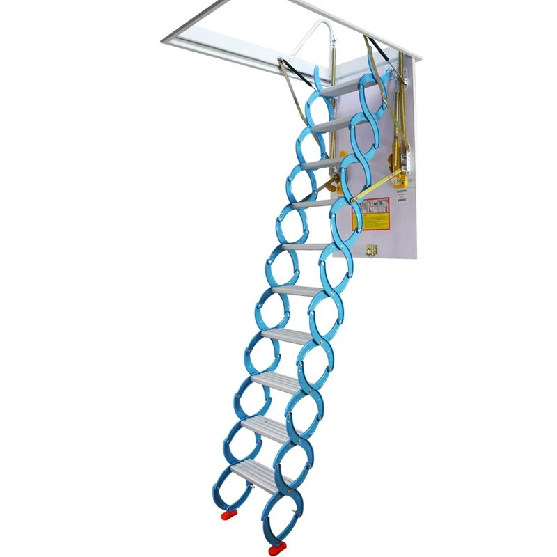 Electric telescopic stairs Automatic loft stairs Household indoor electric folding telescopic ladder