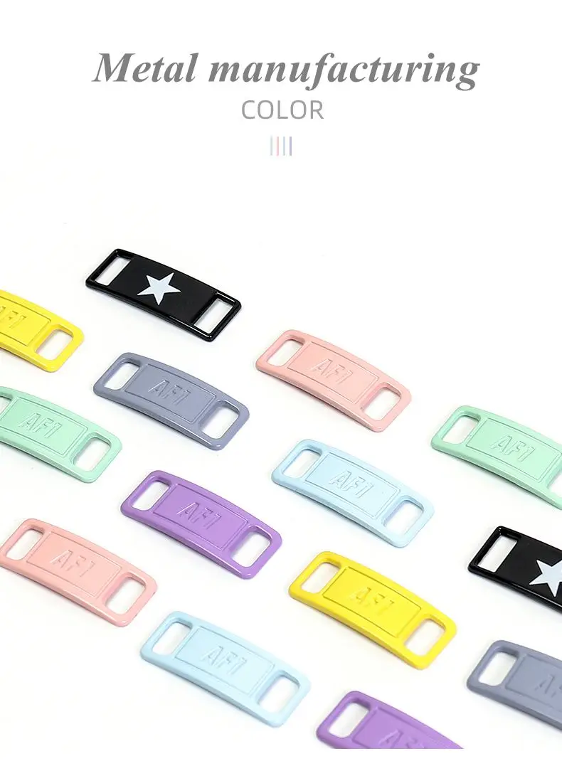 For Air Force One Shoelace Buckle Metal Shoelaces AF1 Shoe Accessories Metal Lace Lock Sneaker Kits Metal Lace Buckle