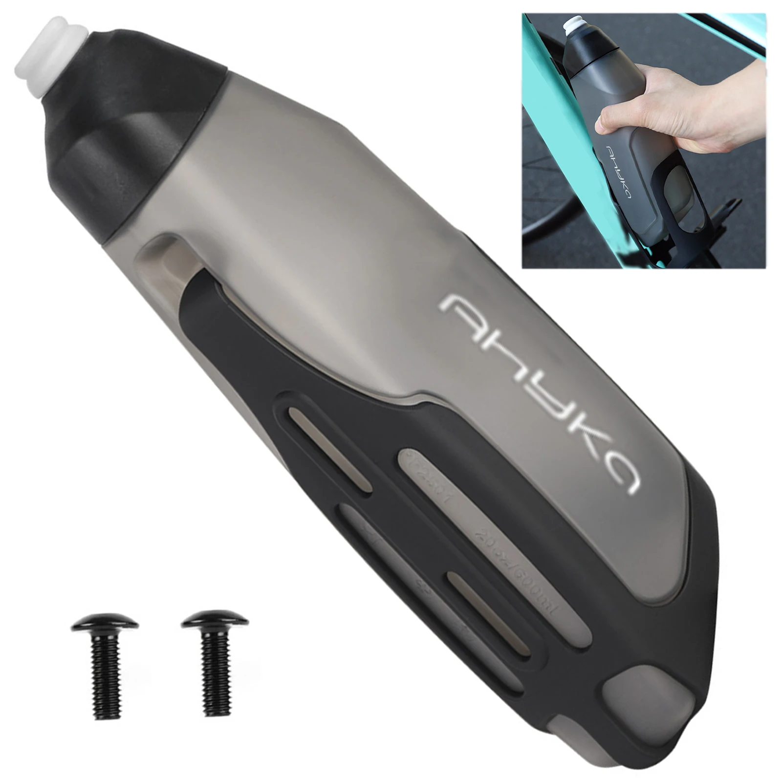 Bicycle Aerodynamic Water Bottle Bracket Set 600ml Cycling Water Bottle Bicycle Water Bottle for Cycling & Sports