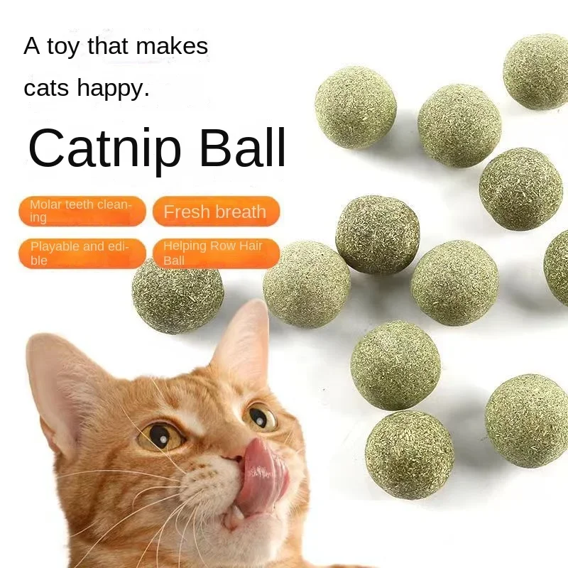 Cat toys cat mint balls oversized self entertaining cat toys cat teasing sticks pet cat supplies grinding teeth 10cm