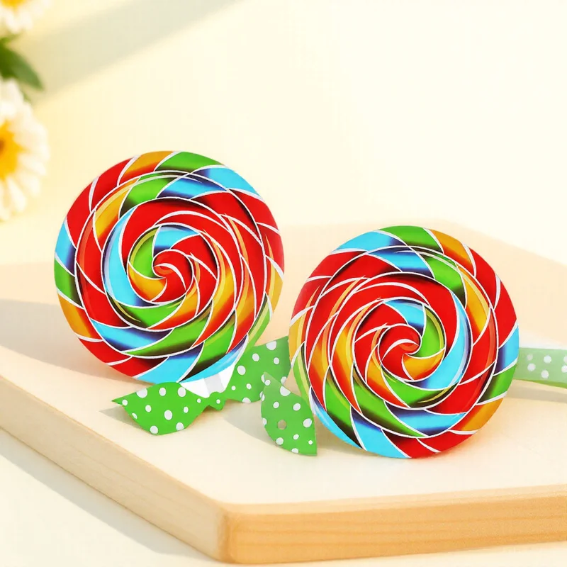 

2Pcs Lollipop Props Giant Candy Ornaments Lightweight Portable Photo Booth Party Decorations Giant Lollipop Decorations