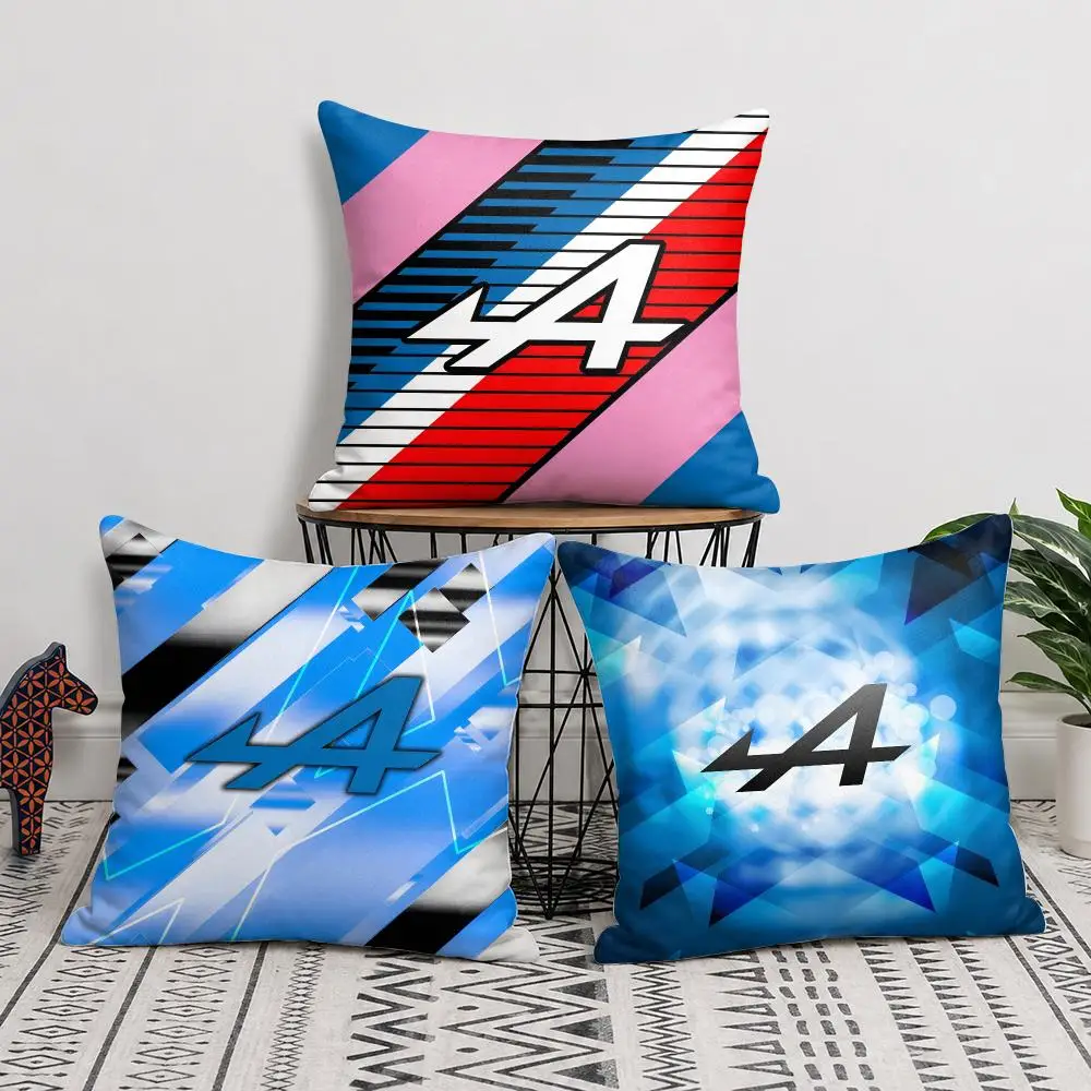 Cool A-Alpines Automobiles Cushion Cover Silky Short Plush Invisible Zipper Dustproof Sofa Pillow Case For Home Decor