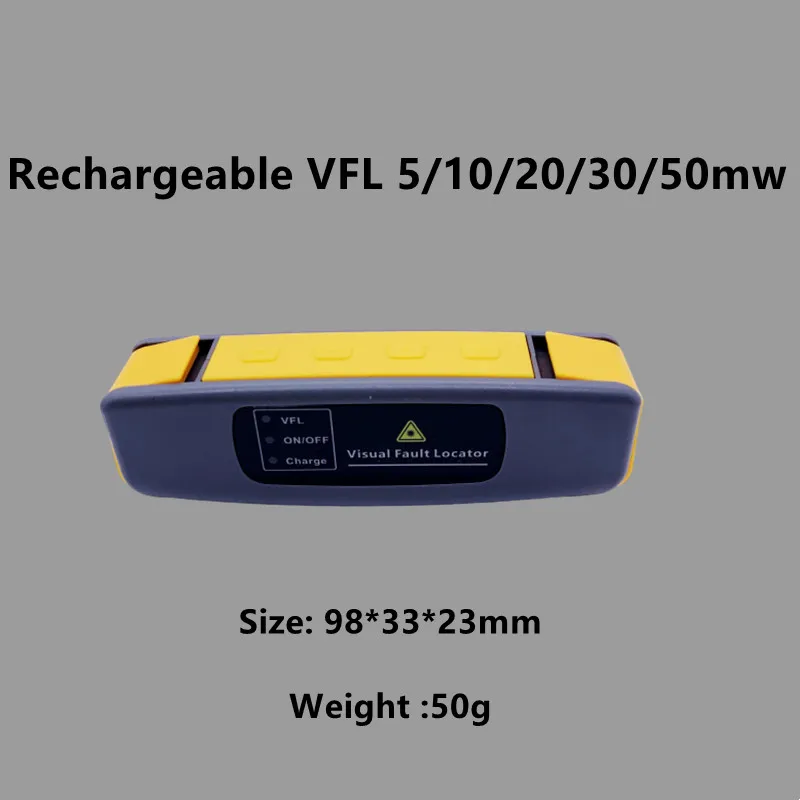 

2023 Newest Mini Rechargeable Laser Pen 50mw Tester Optic Visual Fault Locator 2/5/10/20/30/50mww Stable VFL Foolproof Operation