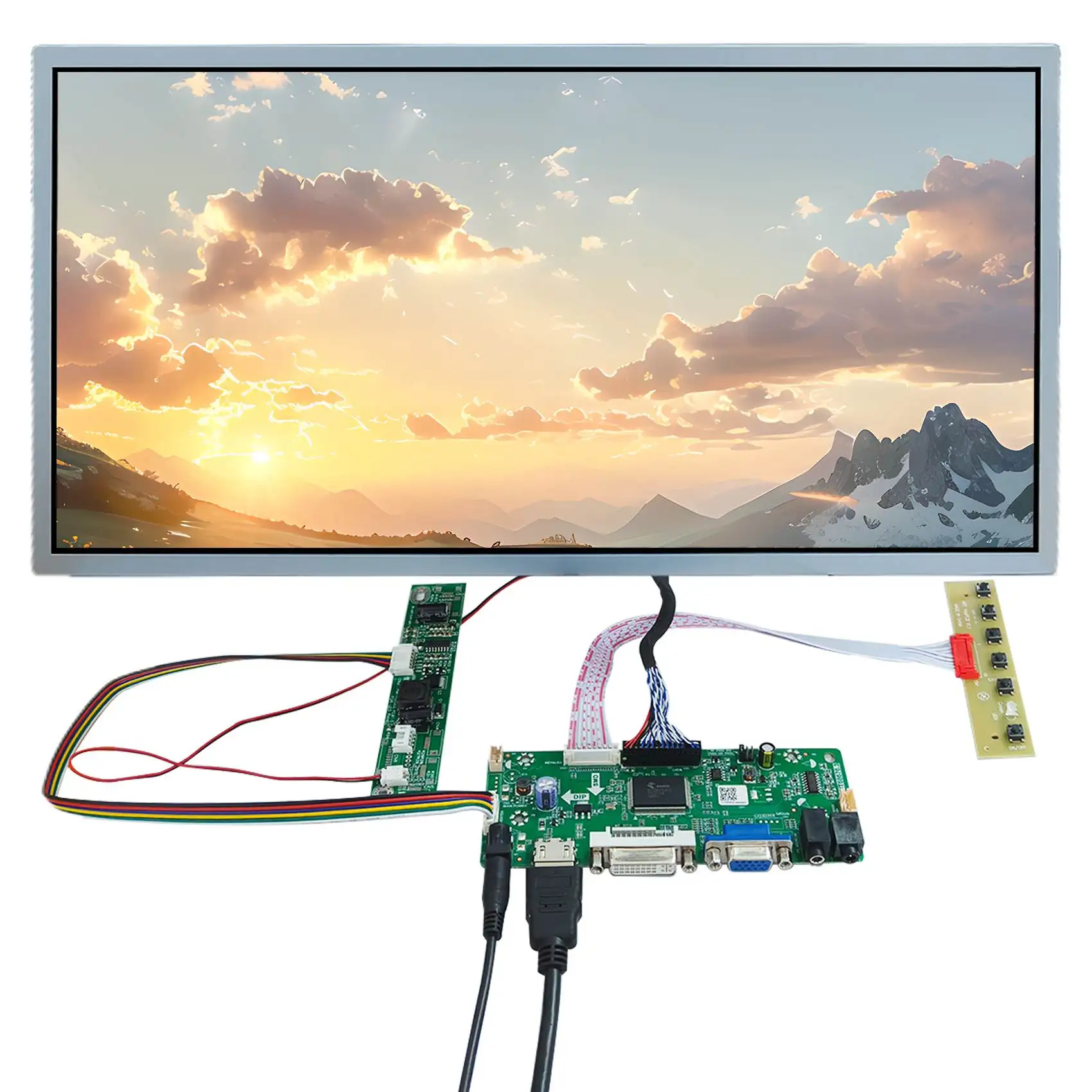 18.5 インチ VS185N81-250 1920x1080 LCD スクリーン LCD ドライバーボードキット付き