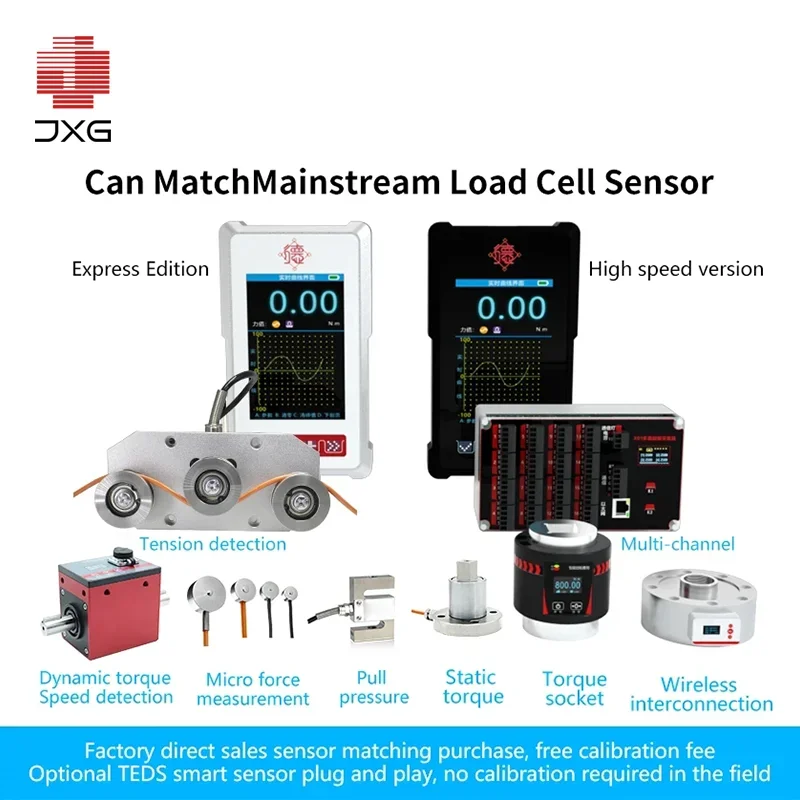 

Portable Handheld Digital Dynamometer, Rechargeable Force Gauge with Load Cell for Pull/Push Measurement