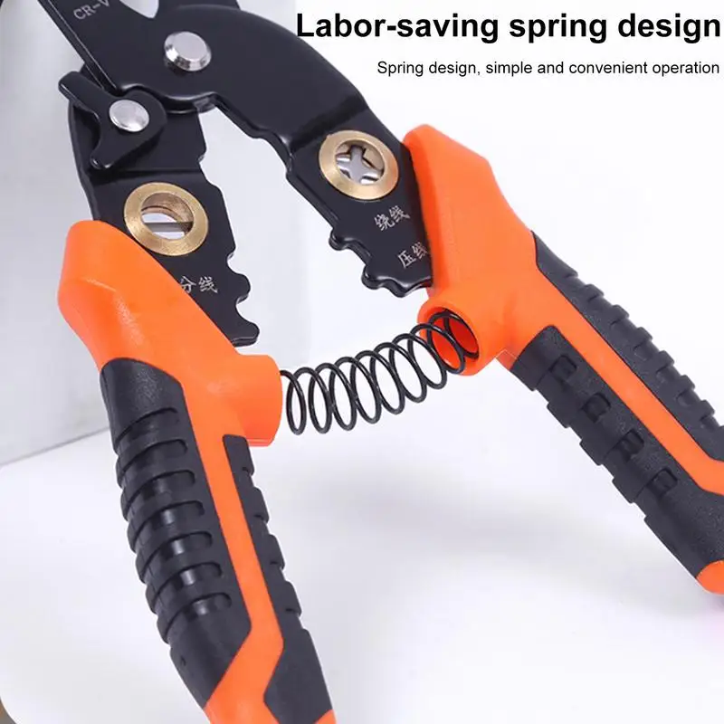 Electrician Wire Stripper Multi-Purpose Professional Wire Splicer Cable Stripper And Cutter Ergonomic Plier Tool Portable