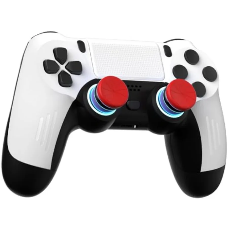 

Speaker Wireless Controller Compatible for PS-5/Pro/Slim/PC Hall Effect Sticks and 7 RGB LED Mode and haptic Feedback and 1500