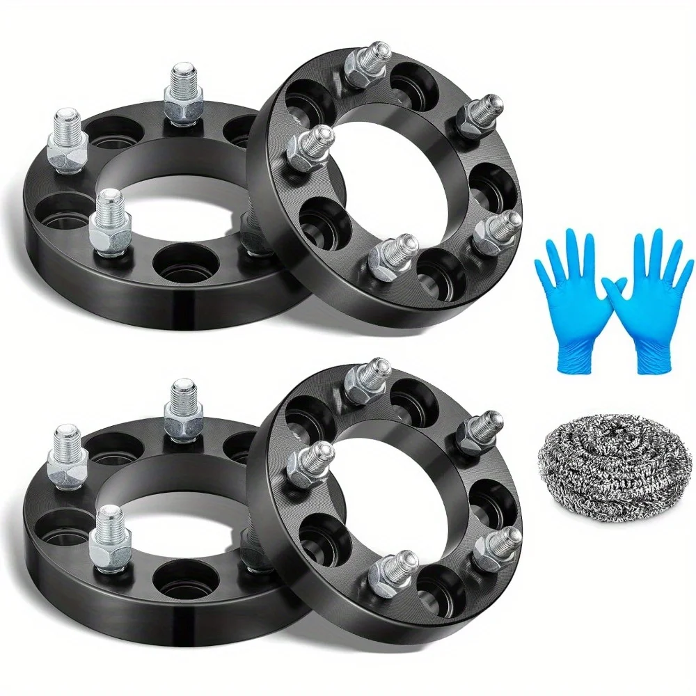 

5x4.5(5x114.3mm) Wheel Spacers 1-Inch for Jeep/Ford/Lincoln (1/2x20, 82.5mm Hub, 4PCS)