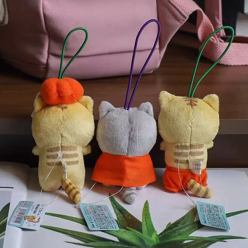 Nuevo lindo Corocoro Coronya gato llaveros de mascota de peluche llavero bolsa pequeño colgante niños regalos juguetes 10CM