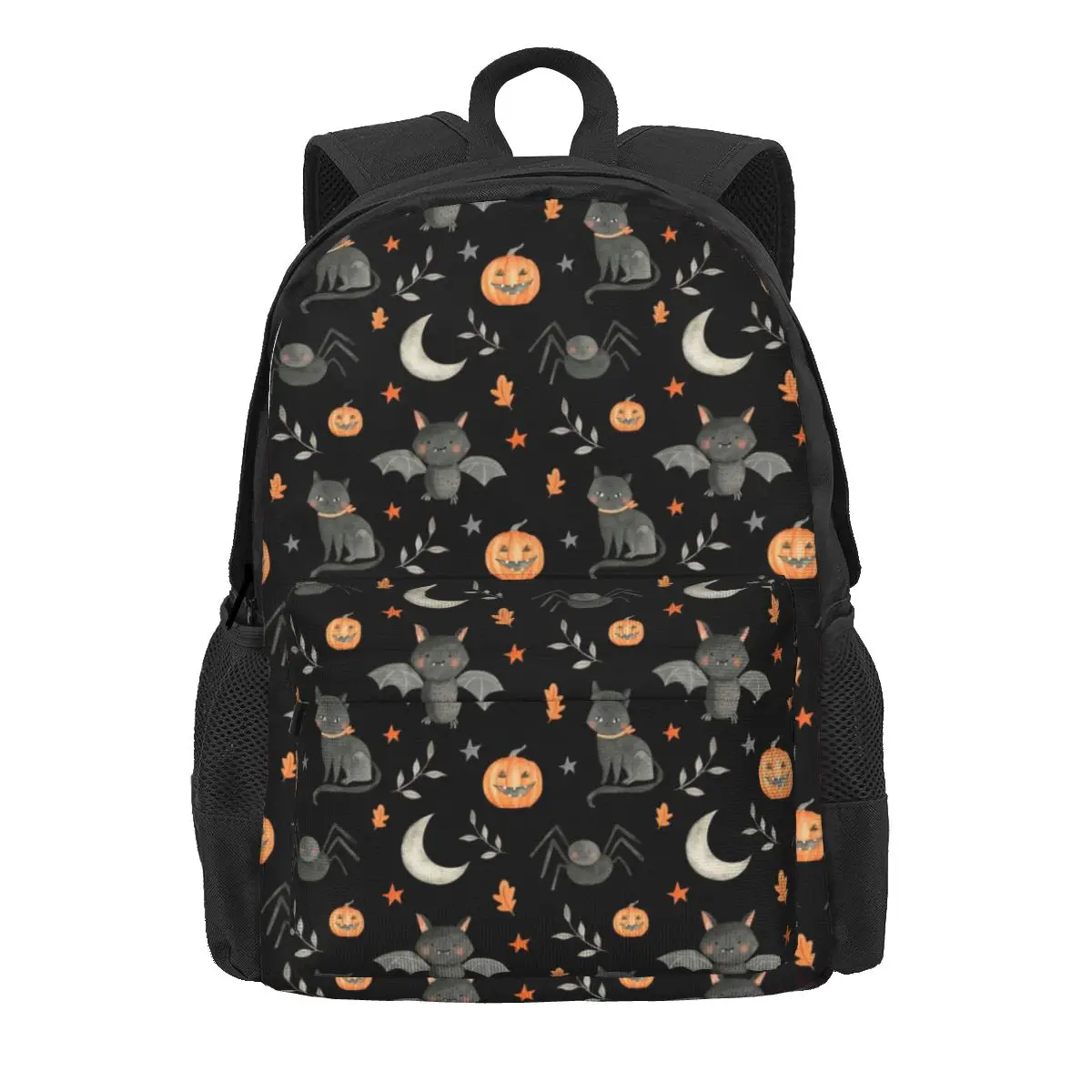 

Halloween Party Women Backpack Casual Children School Bag Pumpkin Laptop Backpack Kids Large Capacity Polyester Travel Rucksack