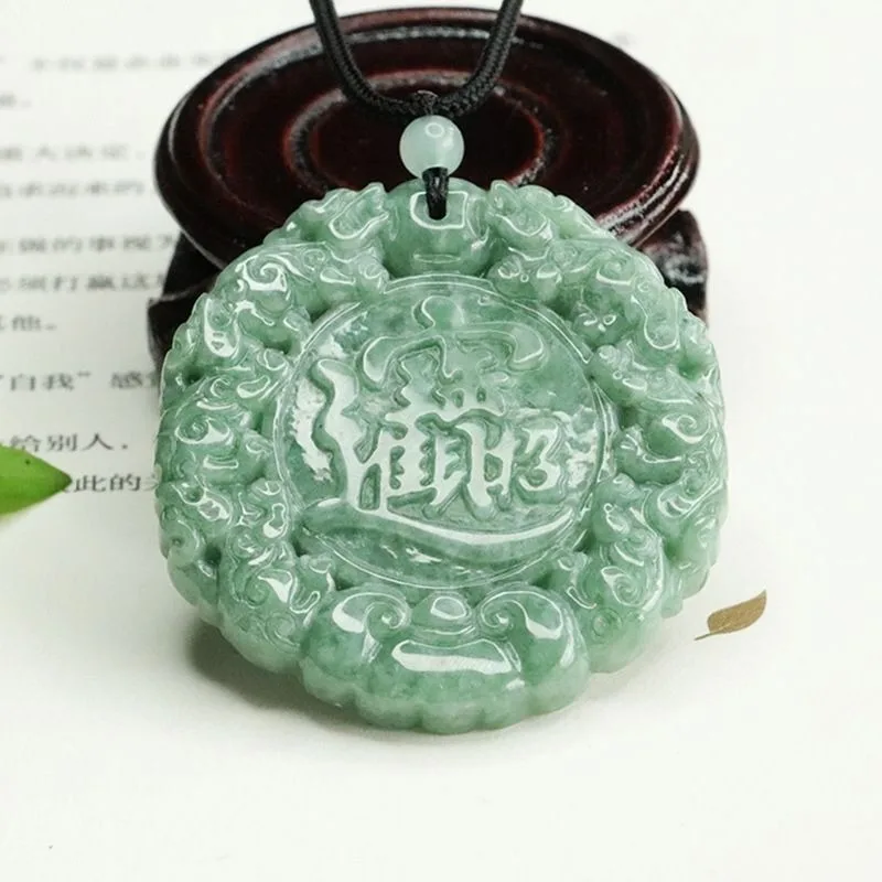 

Natural Round Brand , Men's and Women's Jade Pendant, Jade Pendant.