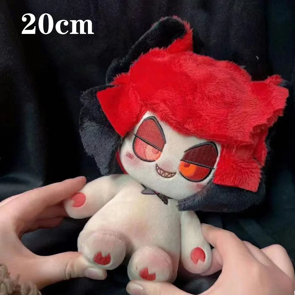 20cm Flexible With Skeleton Smile Style Cosplay Hotel Hazbin Animation Alastor Plush Toy Body Dress-up Anime Figure Plushie Doll