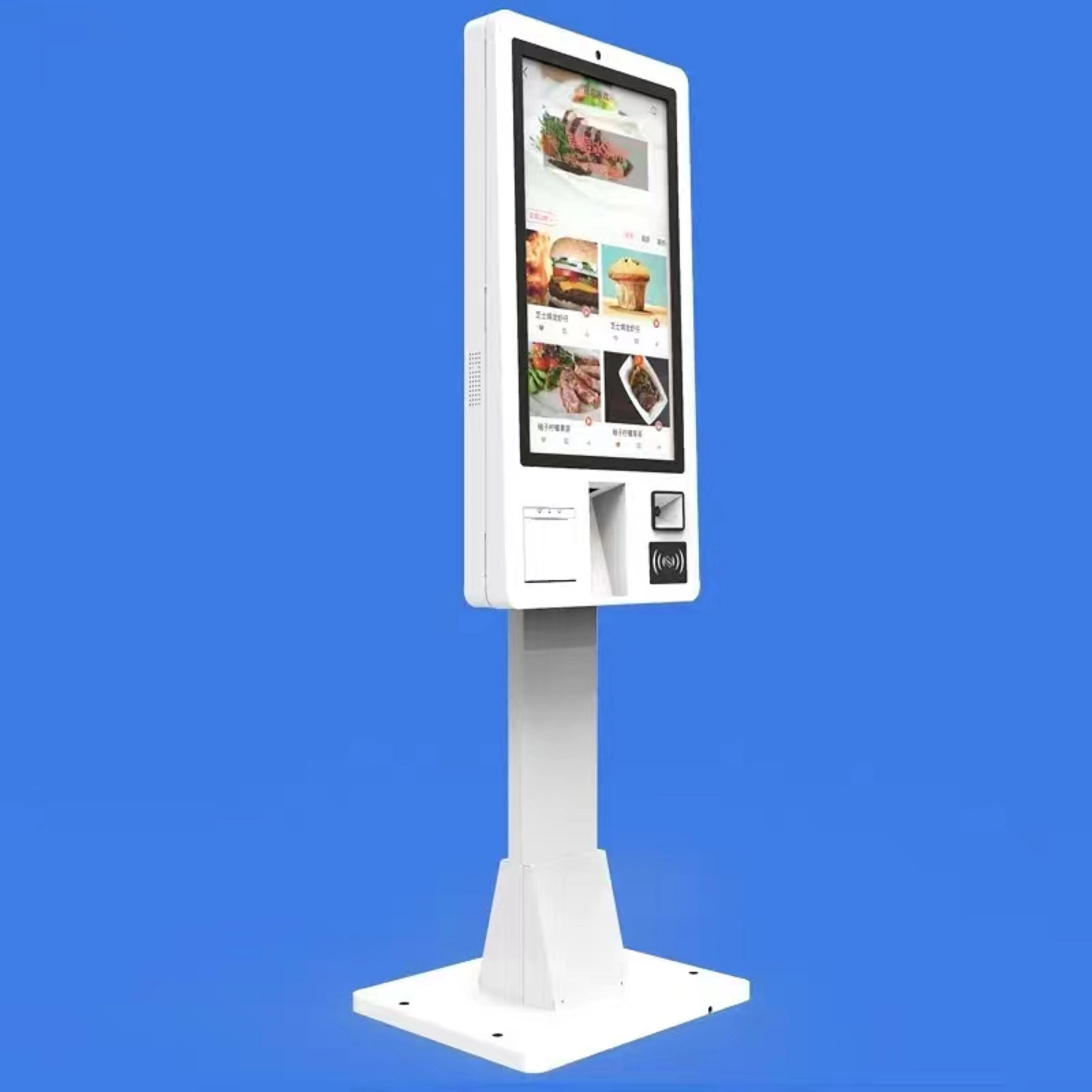 كشك طلب الدفع لـ /مطعم الوجبات السريعة 21.5 24 32 بوصة تعمل باللمس POS آلة الطلب الذاتي ذاتية #5