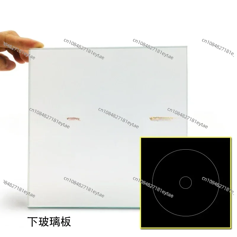 QCT Thick Paint Putty Consistency Tester Thick Slurry Detection Pump with 2 Glass Plates