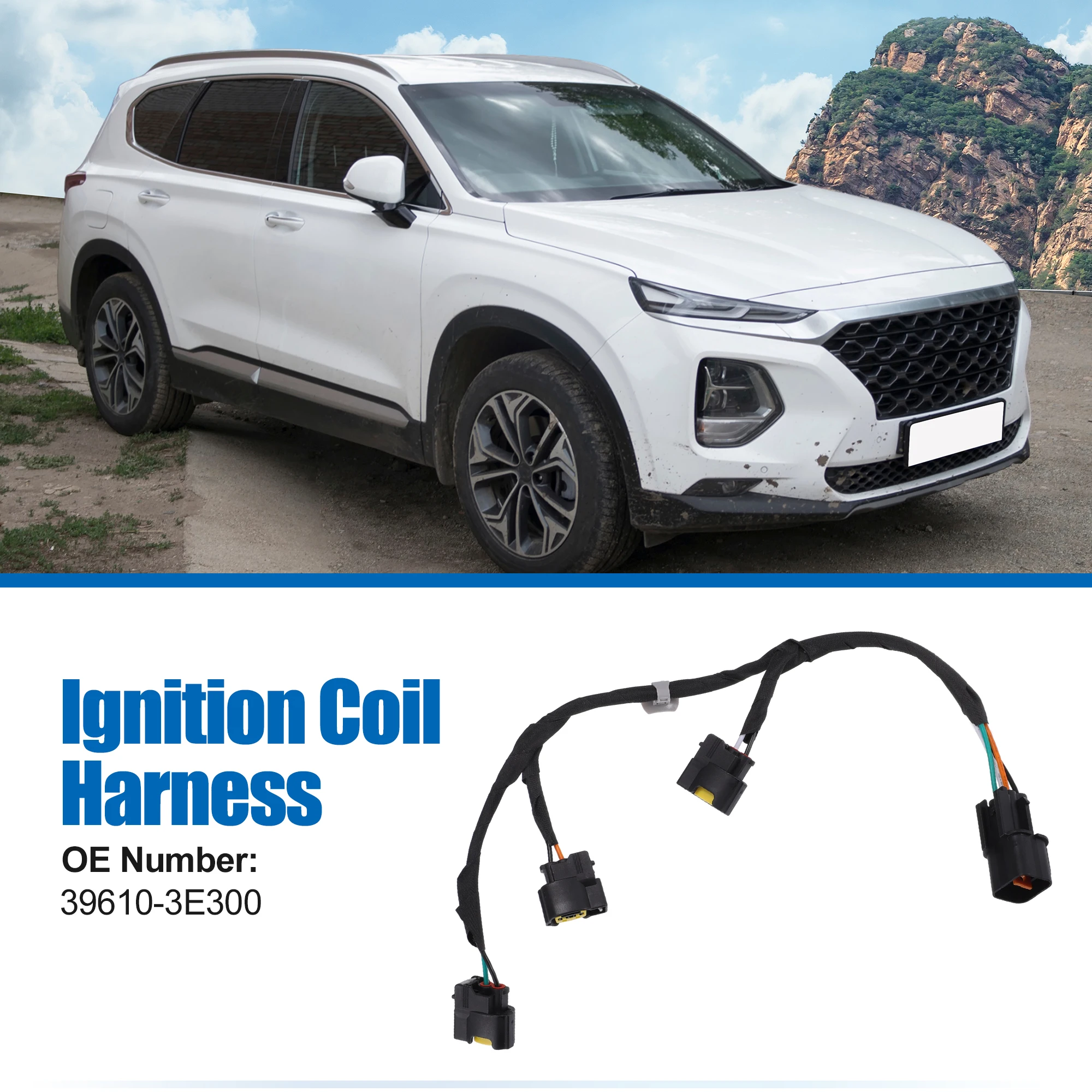 UXCELL 396103E600 Ignition Coil Harness Connector for Kia Optima 06-10