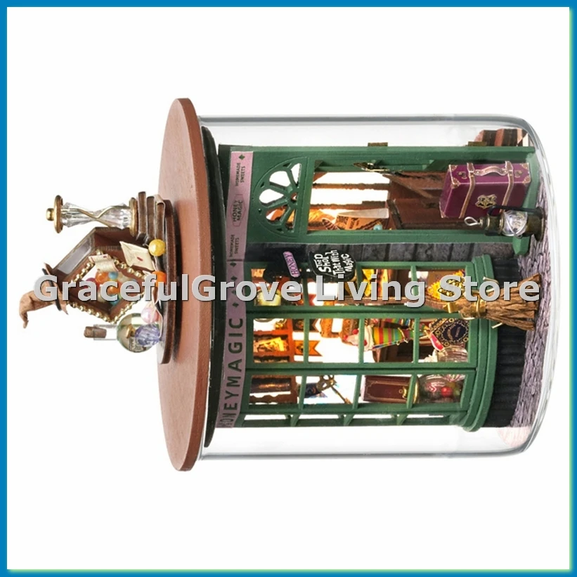 

Наборы книжных уголок «сделай сам» для взрослых — деревянные — 3D-головоломки, миниатюрный домашний комплект для коллекционеров, кабинка «сделай сам»-ABFB