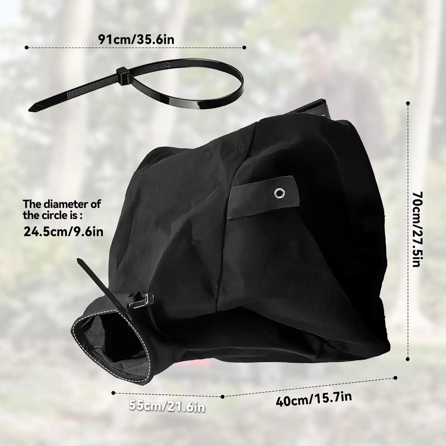 Efficient Clippings Collection Bag for Lawn Mower Attachment Grass Catcher Bag Made From Strong Materials Fits Multiple Models