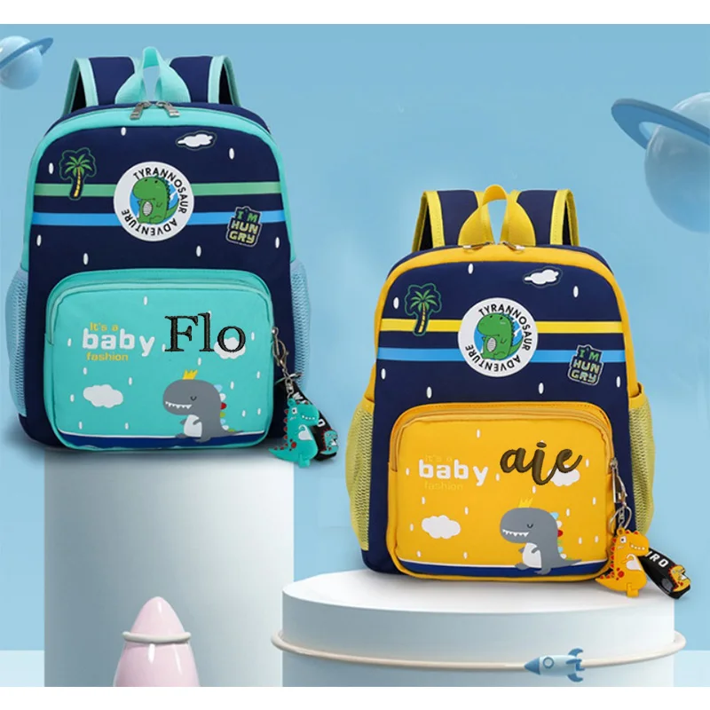 

Custom Name Boys' Dinosaur Schoolbag Kids Personalized Name Book Bag Embroidered Your Name Children's Travelling Snack Backpacks