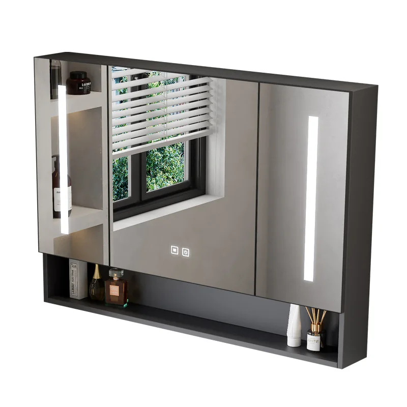 

Bathroom smart mirror cabinet, separate wall-mounted defogging bathroom mirror rack storage cabinet