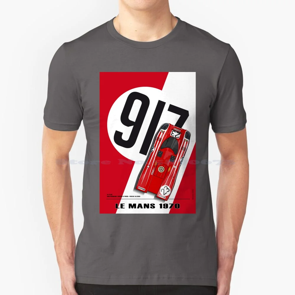 917 Herrmann-Attwood T Shirt 100% Cotton Tee Driver Pilot Racer Heroe Race Track Racetrack Raceway Speed Brooklands Montlhery