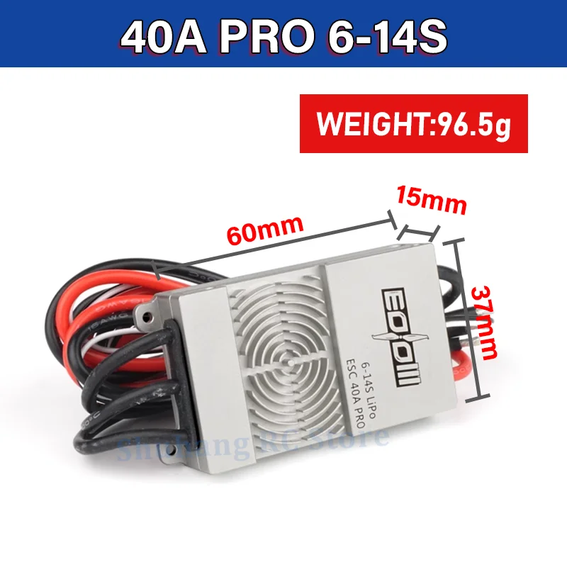 

SunnySky EOLO 6-14S 40A PRO ESC Speed Controller For 5/6/7/8 Series 12S High Efficiency Motor RC Drone Airplane Helicopter Parts