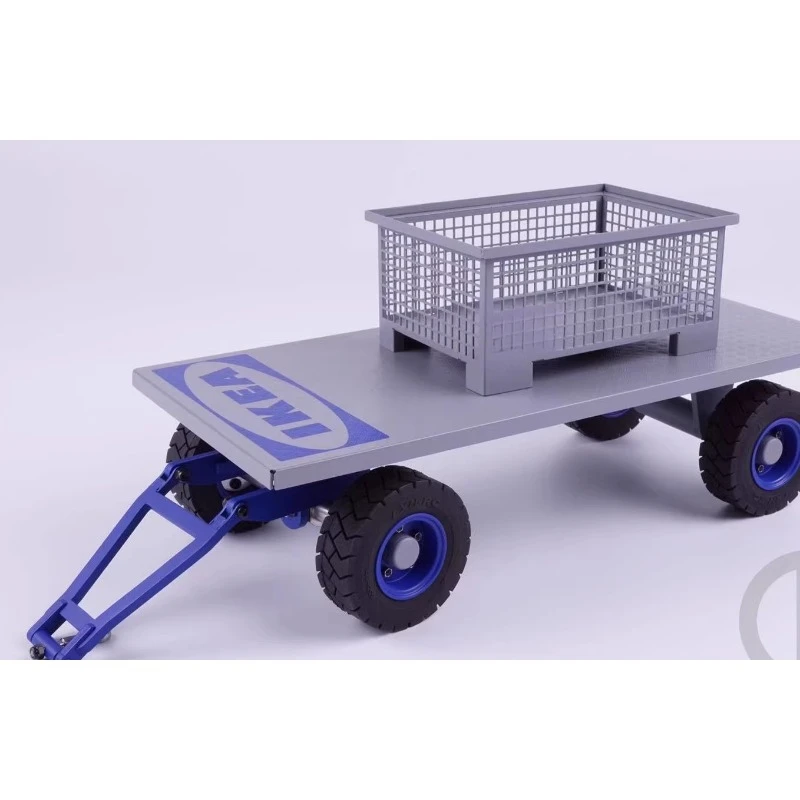 1 Pcs Metal Simulation Forklift Small Trailer for 1/14 1/10 Tamiya RC Truck