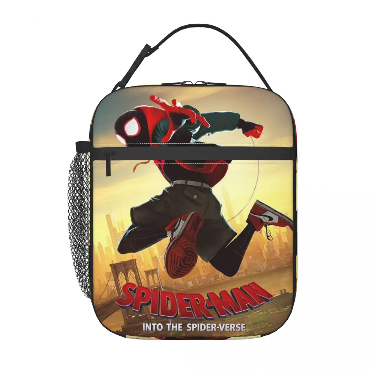 

Изолированная сумка для обедов Marvel Spider-Man, подходит для работы и учебы, герметичный и сохраняющий холод контейнер для еды Avengers.
