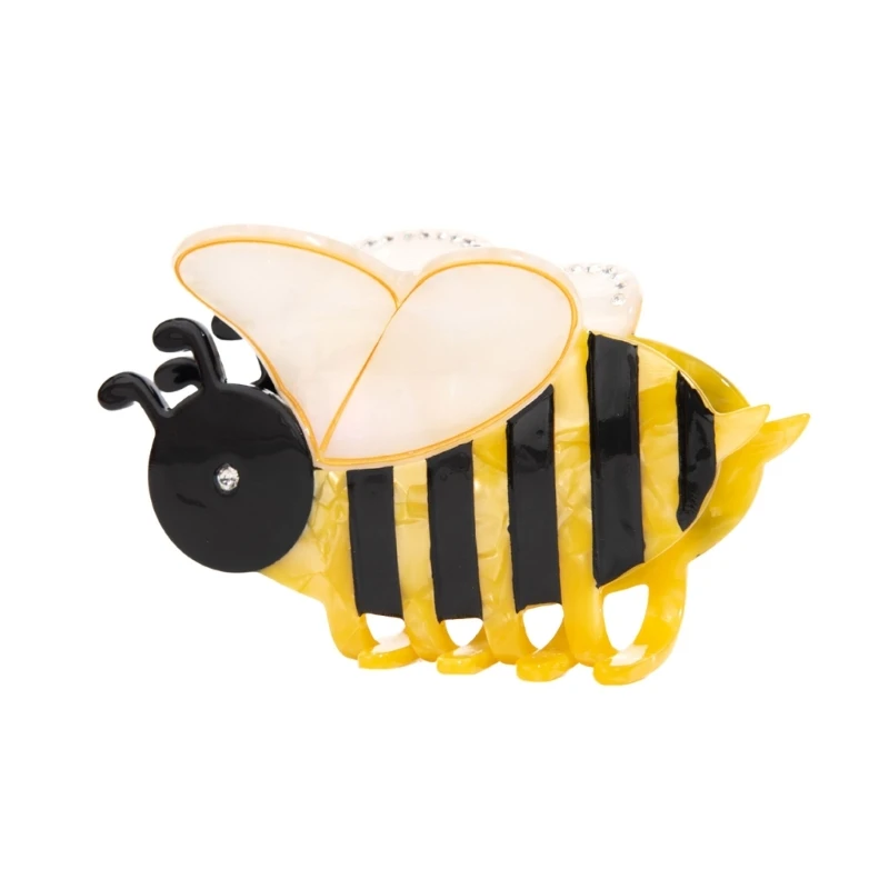 All Age Acrylic Hair Claw Animal Hair Grip Honeybee Claw Clip Hair Buns Holder