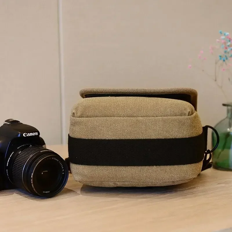 Canvas Camera Bag Case Bag For Canon EOS M10 M6 M5 SX60 SX50 SX30 SX510 1100D 1200D 1300D 450D 500D 600D 550D 18-55mm lens